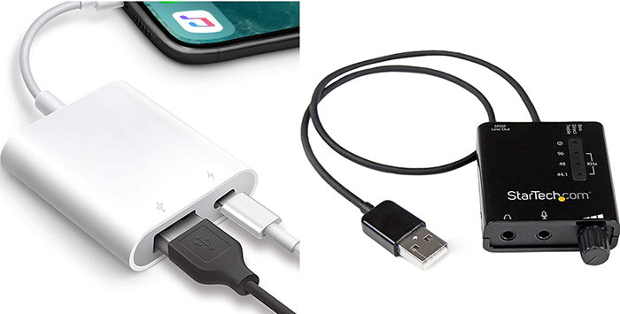 USB adapters for iPhone and Android