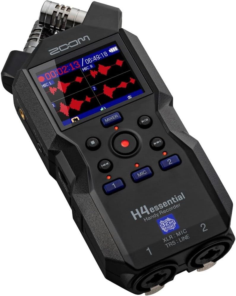 Zoom H4essential audio 32bit float recorder