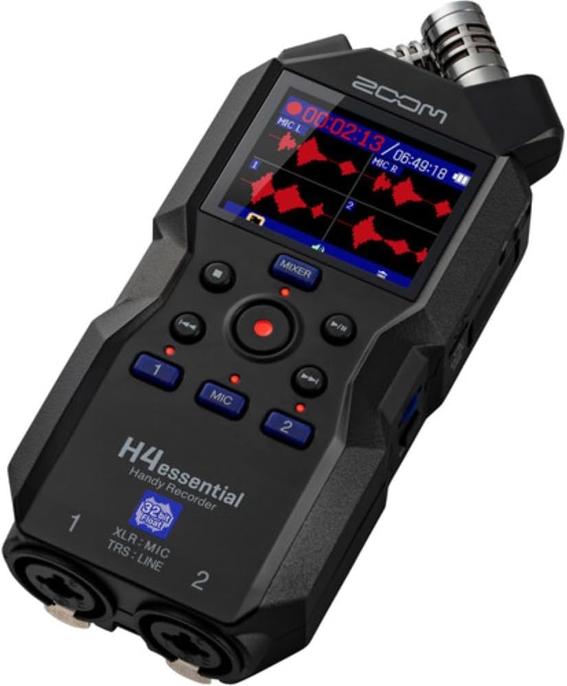 Zoom H4essential audio 32bit float recorder