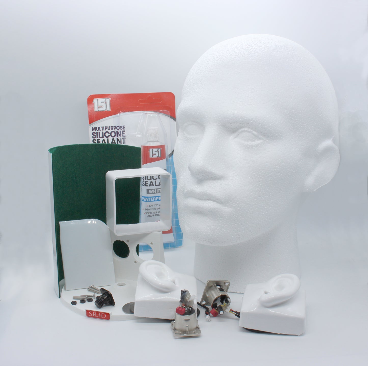 Binaural dummy head DIY kit