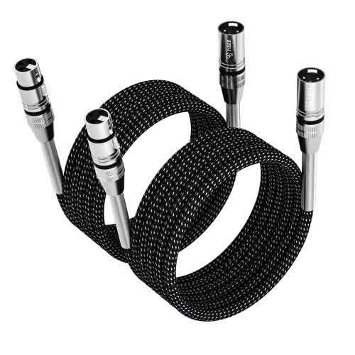 XLR cables X2 - 1M - High Quality Microphone Cables